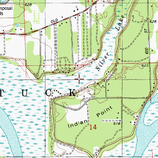 Topographic Map of Silver Lake, MI