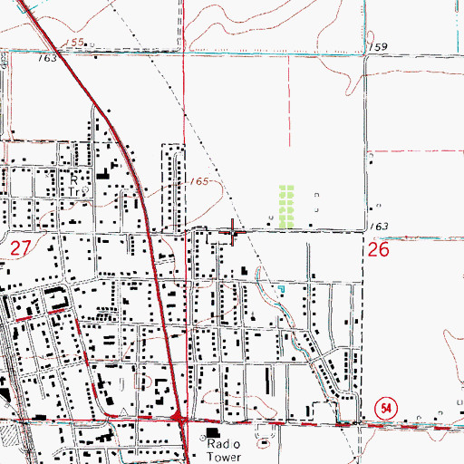 Topographic Map of Northside Baptist Church, AR