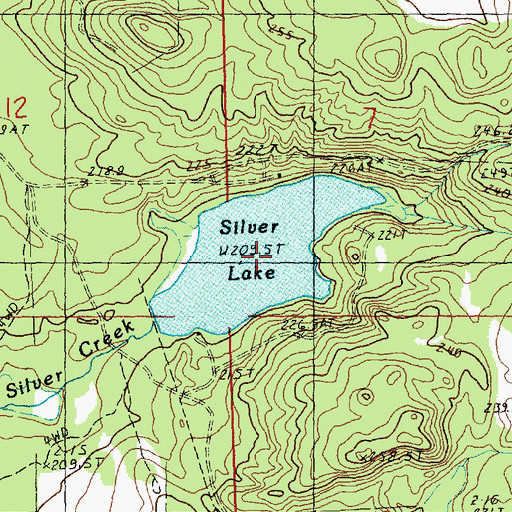 Topographic Map of Silver Lake, MI