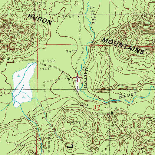 Topographic Map of Sirard Camp, MI