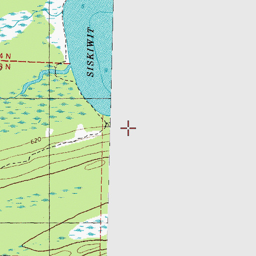Topographic Map of Siskiwit Bay Campground, MI