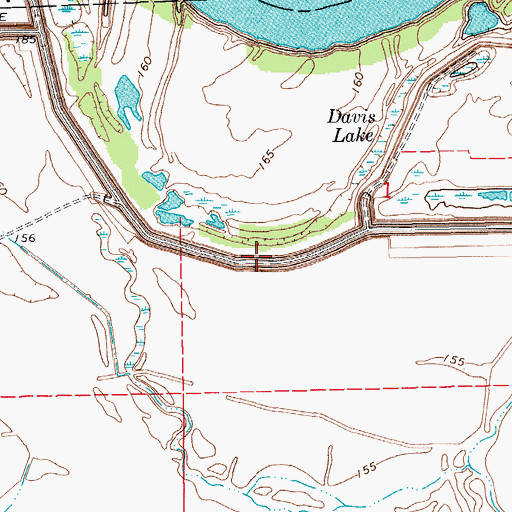 Topographic Map of Medford (historical), AR