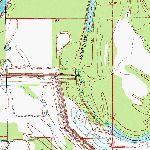 Topographic Map of Hopedale Landing, AR