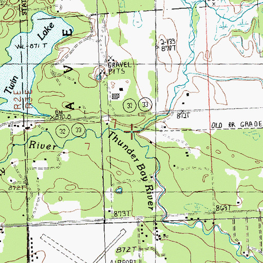 Topographic Map of Smith Creek, MI