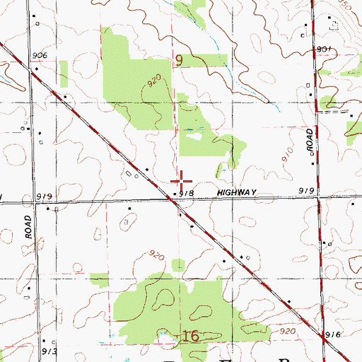 Topographic Map of Smith School, MI