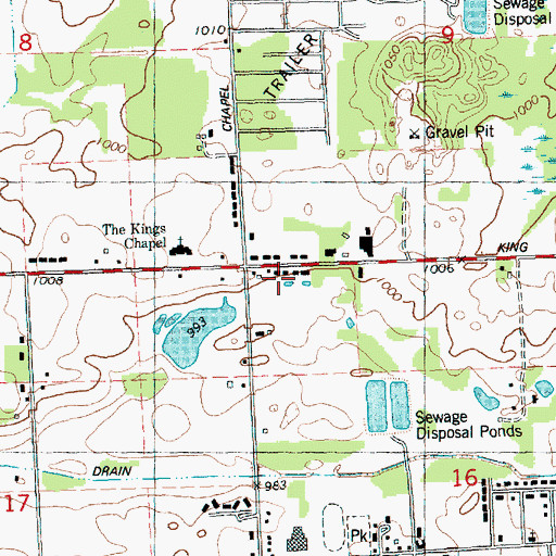 Topographic Map of Snyder School, MI