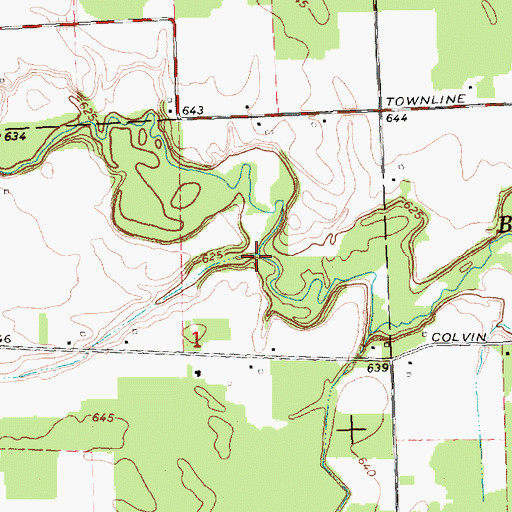 Topographic Map of Soap Run, MI