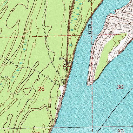 Topographic Map of White River, AR