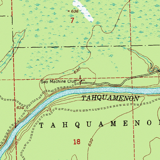 Topographic Map of Soo Machine Club, MI
