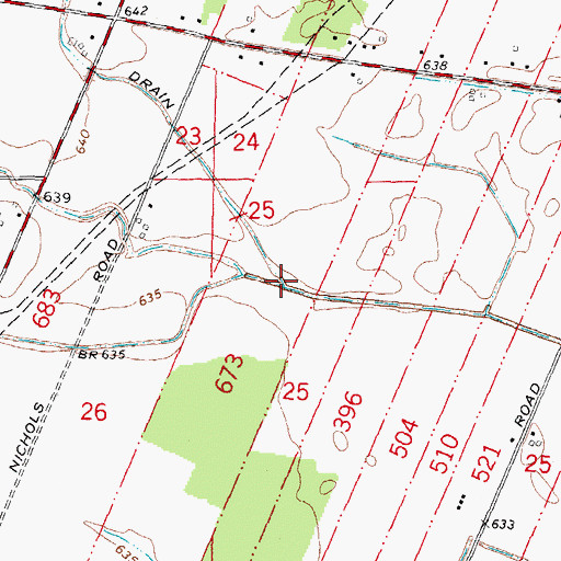 Topographic Map of Sortor Drain, MI