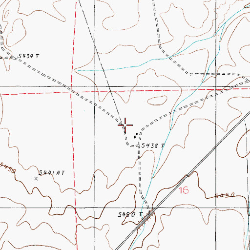 Topographic Map of Jeffers Ranch, AZ