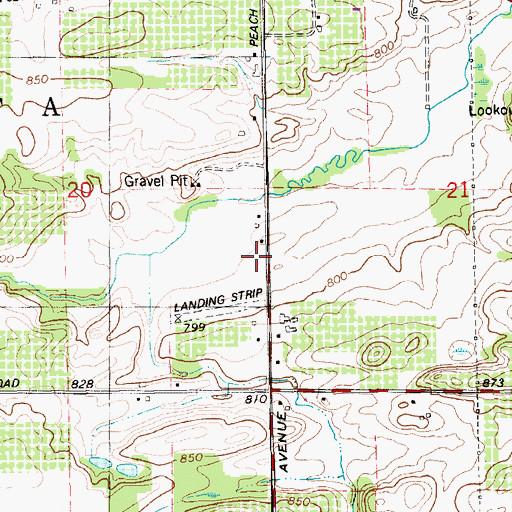 Topographic Map of Spangenberg School, MI