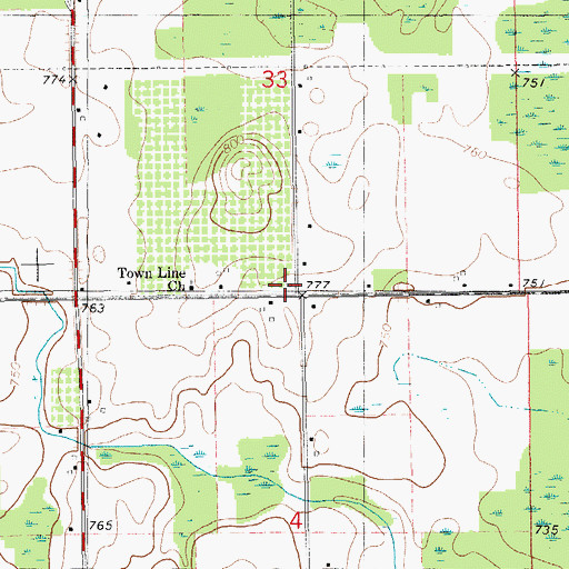 Topographic Map of Speicher School, MI