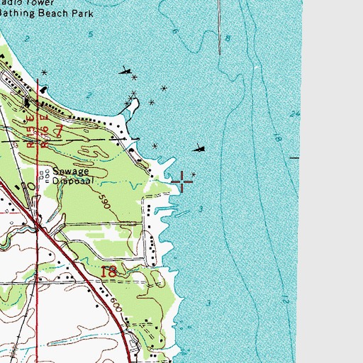 Topographic Map of Spring Creek, MI