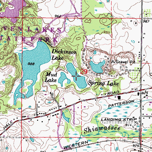 Topographic Map of Spring Lake, MI