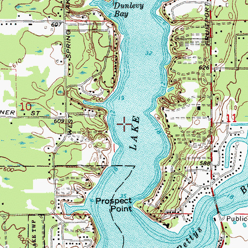 Topographic Map of Spring Lake, MI