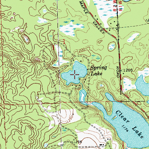 Topographic Map of Spring Lake, MI