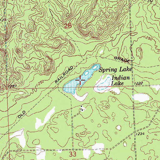 Topographic Map of Spring Lake, MI