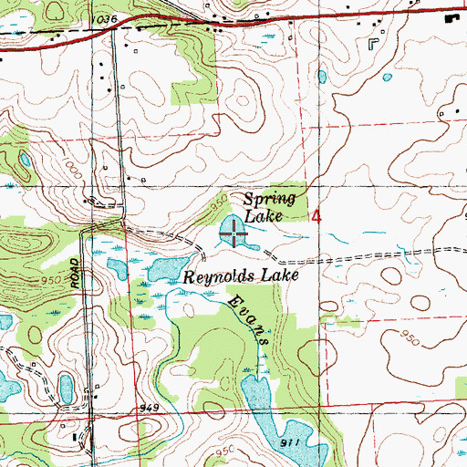 Topographic Map of Spring Lake, MI