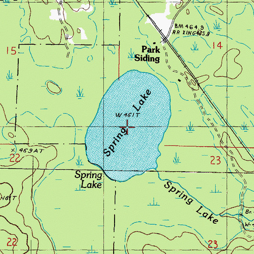 Topographic Map of Spring Lake, MI