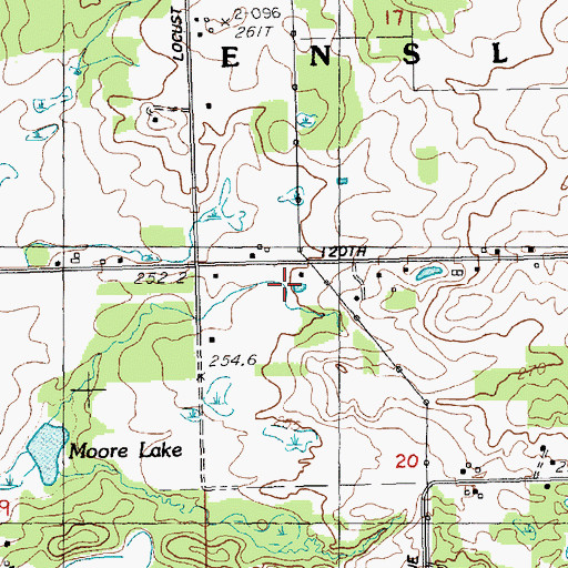 Topographic Map of Spring Valley School, MI