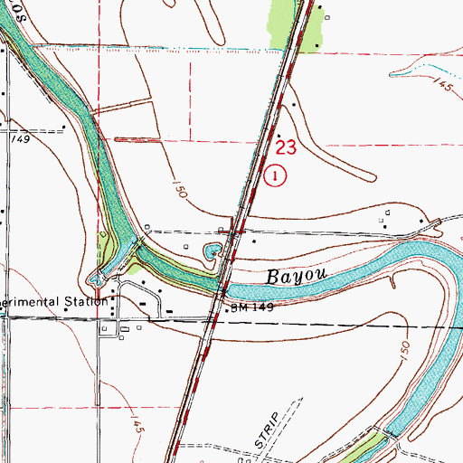 Topographic Map of Zellner (historical), AR
