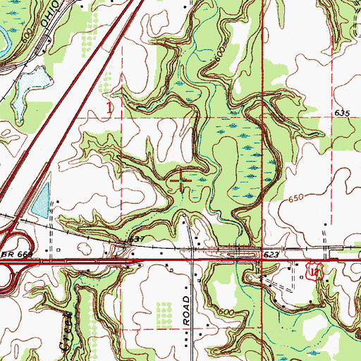 Topographic Map of Nokmes Creek, MI