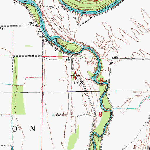 Topographic Map of Gill School (historical), AR