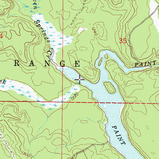 Topographic Map of Stager Creek, MI