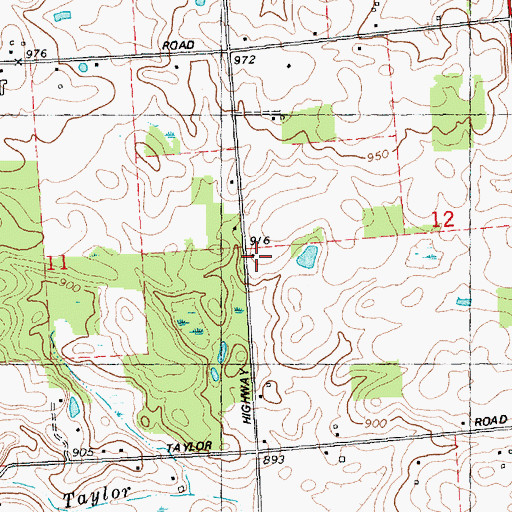 Topographic Map of Stone School, MI