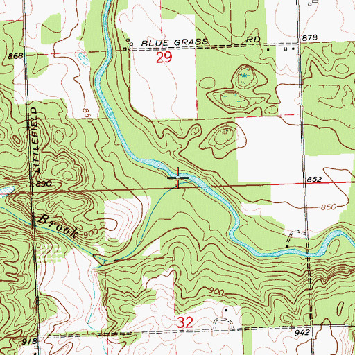 Topographic Map of Stony Brook, MI
