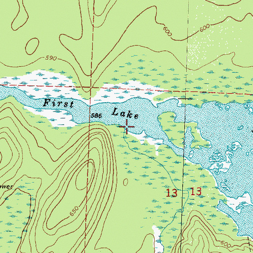 Topographic Map of Stony Creek, MI