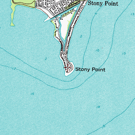 Topographic Map of Stony Point, MI