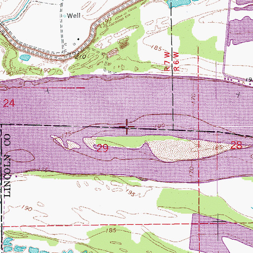 Topographic Map of Bankhead Landing (historical), AR