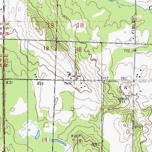 Topographic Map of Streasick School, MI
