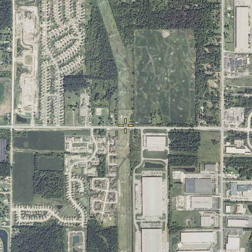 Aerial/Satellite Image of Strong Drain, MI