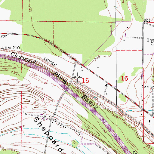 Topographic Map of Bethlehem Church (historical), AR