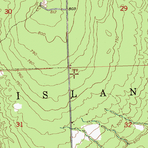 Topographic Map of Sugar Island, MI