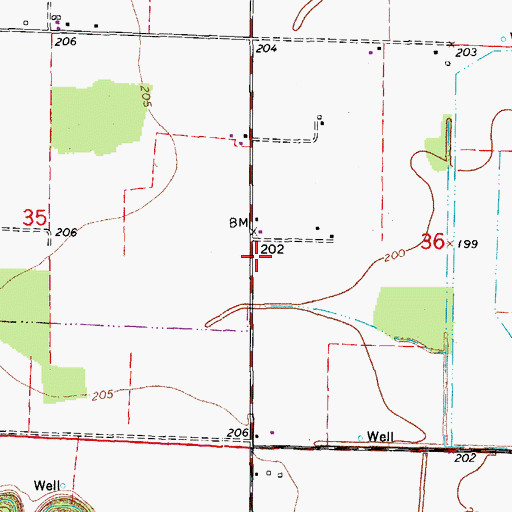 Topographic Map of Bogey School (historical), AR