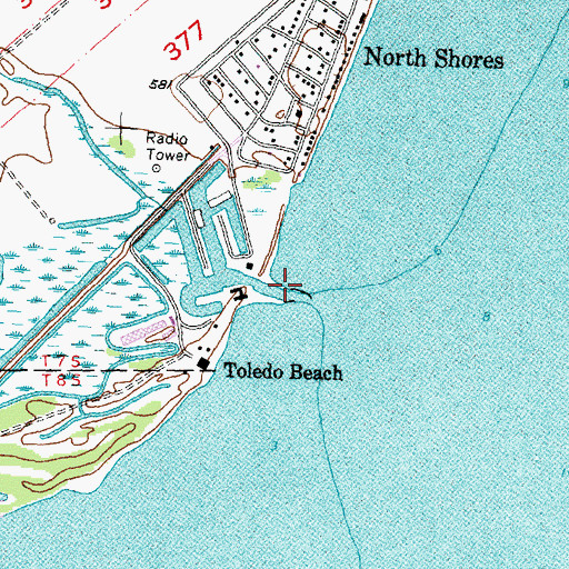 Topographic Map of Sulphur Creek, MI