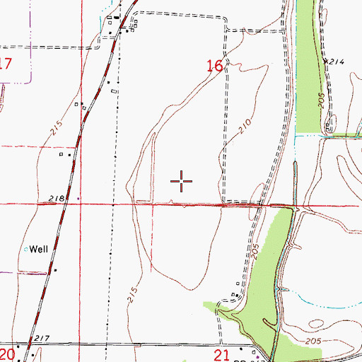 Topographic Map of Brushy Lake (historical), AR