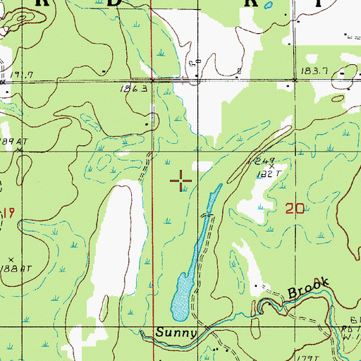 Topographic Map of Sunny Brook, MI