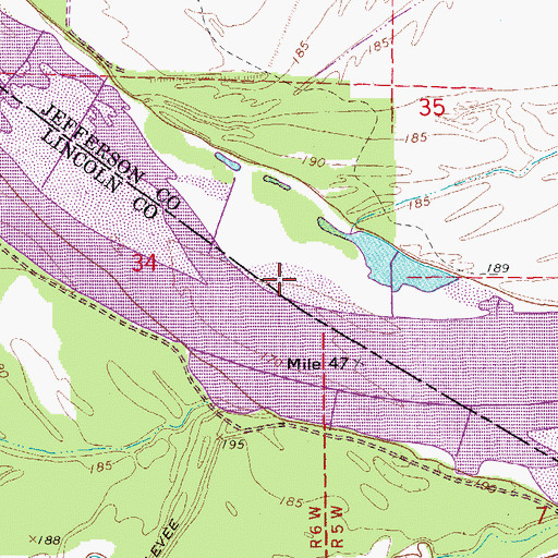 Topographic Map of Cooper Point, AR