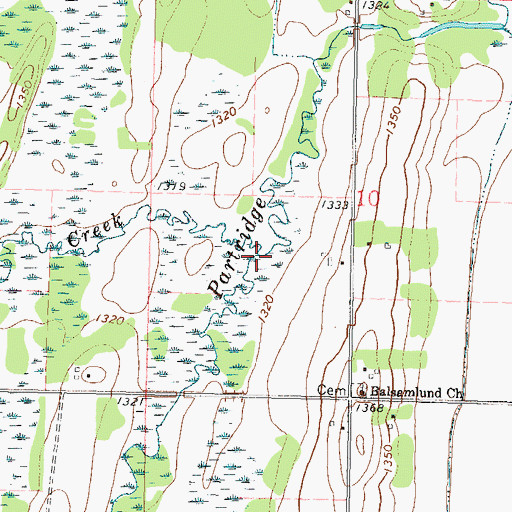Topographic Map of Little Partridge River, MN