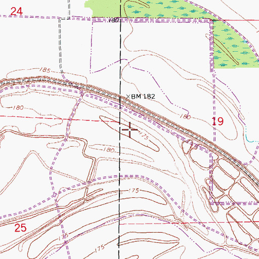 Topographic Map of Dry Lake (historical), AR