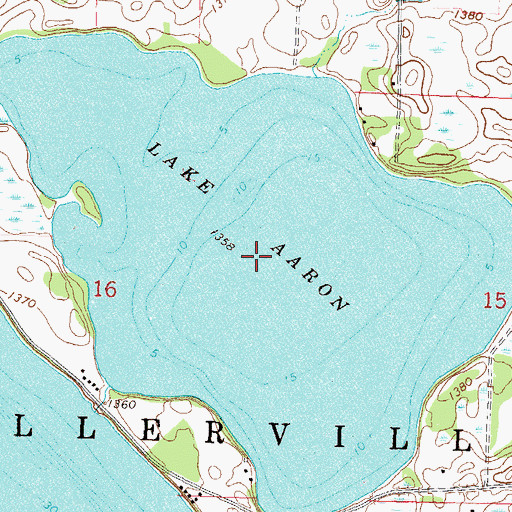 Topographic Map of Lake Aaron, MN