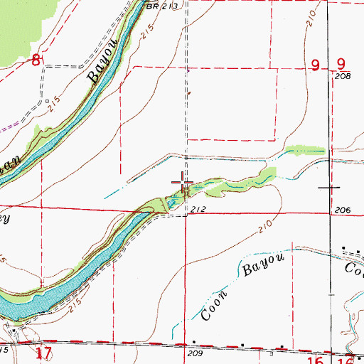 Topographic Map of Dudley Lake School (historical), AR