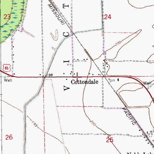 Topographic Map of Elm Grove Church (historical), AR