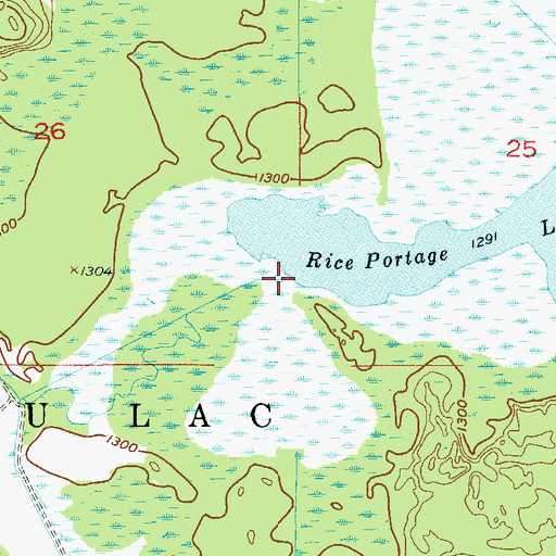 Topographic Map of Annamahasung Creek, MN