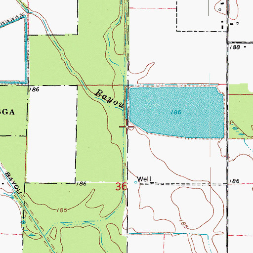 Topographic Map of Lateral Number 5, AR